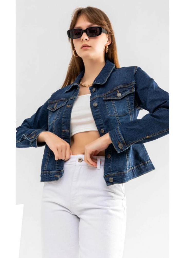 JEANS STAR Kadın Mavi Denim Ceket